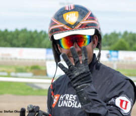 07 Johan Untersteiner efter sin fjärde dagsseger | Jägersro 260526 Foto: Stefan Olsson