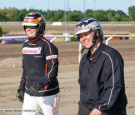 Ida Lindberg och Kim Hagoort | Jägersro 260602 | Foto: Stefan Olsson
