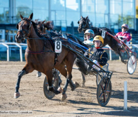 Donna Patricia och Gustav Johansson | Jägersro 260922 | Foto: Stefan Olsson