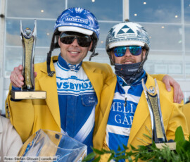 Svenskt Travderby: Daniel Wäjersten och Magnus A Djuse| Jägersro 260906 | Foto: Stefan Olsson