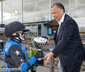 Svenskt Ponnytravderby kat A: Natalie Van Der Wal och Robert Karlsson | Jägersro 260906 | Foto: Stefan Olsson