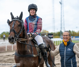Stormy Wareco och Helena Lindqvist | Jägersro 261017 | Foto: Stefan Olsson