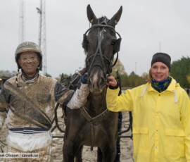Mondavi tillsammans med Jörgen Sjunnesson och Johanna Johansson | Jägersro 261024 | Foto: Stefan Olsson